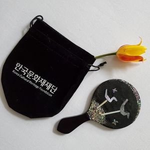 Korean Najeonchiki Lacquered Hand Mirrow